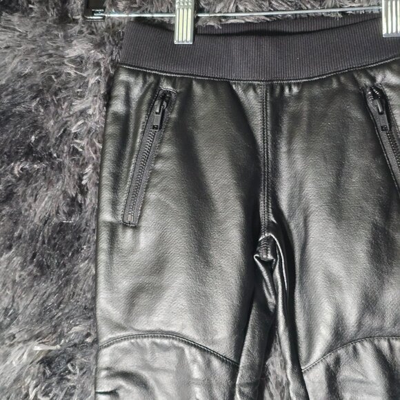 True Religion Rocco Moto Pants Toddler 3T Black Faux Leather NWT - Picture 2 of 11